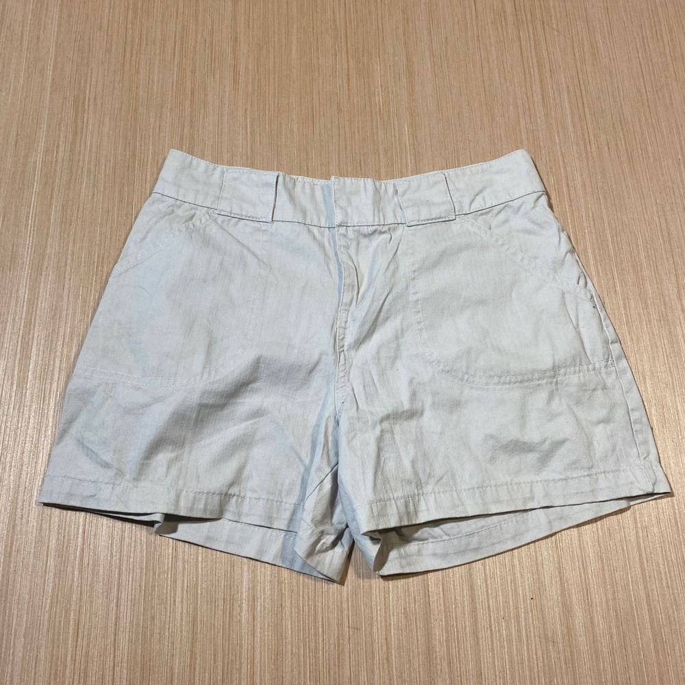 Sonoma Jean Company Womens Petite 8 Khaki Utility Cargo Shorts Cotton Beige 4in
